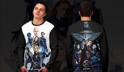 Свитшоты с полной запечаткой: Люди Икс - Апокалипсис